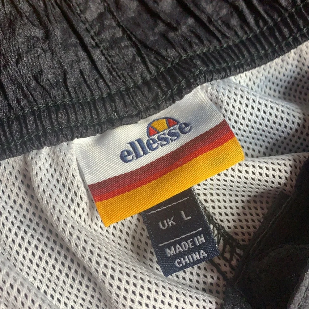 ELLESSE MEN’S HERITAGE EVENDO SWIM SHORT BLACK/PINK/BLUE BATHING SUIT SHORT